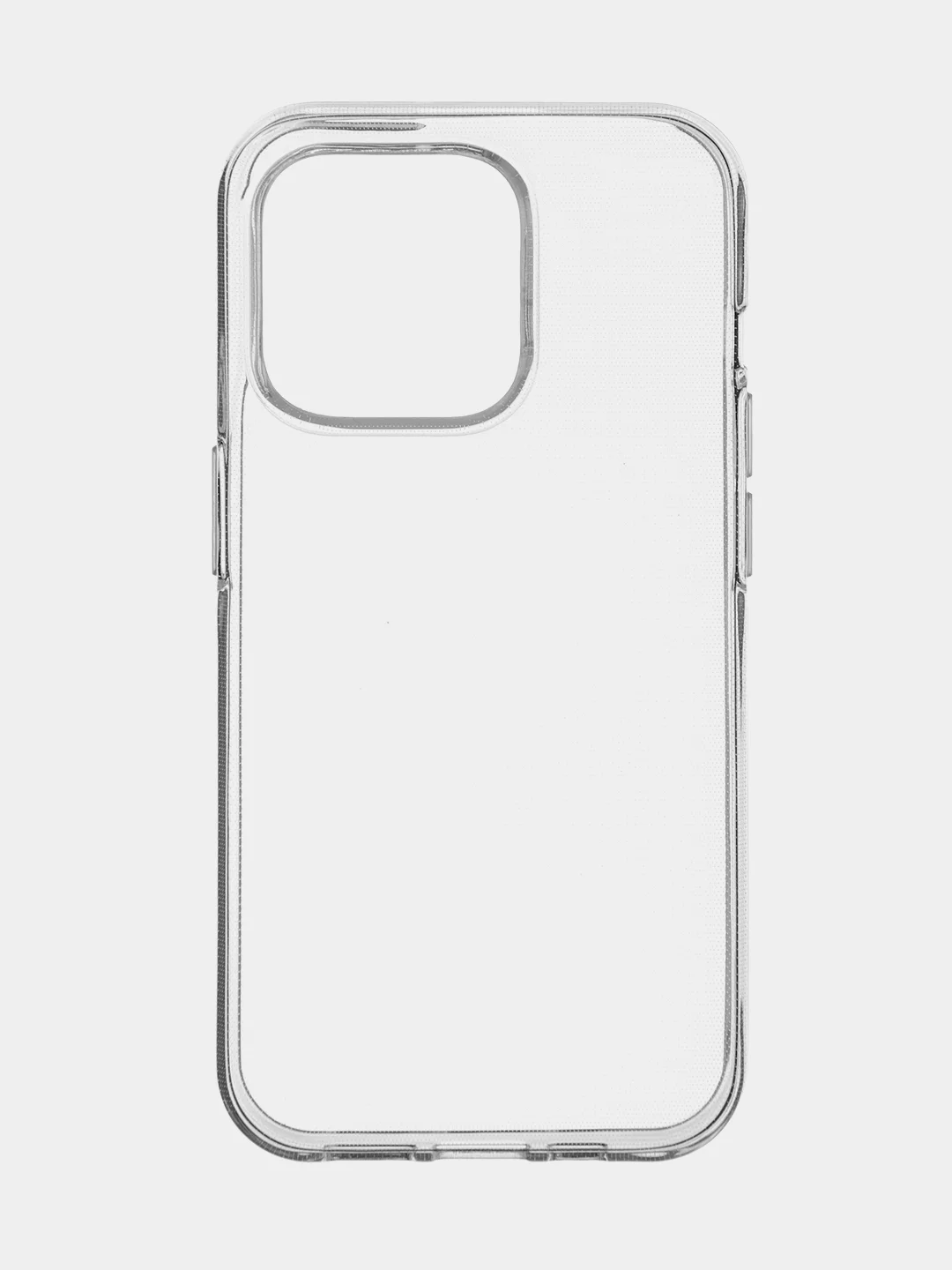 Прозрачный чехол для Apple iPhone 15 Pro силиконовый ROSCO прозрачный с защитой камер и от прилипания