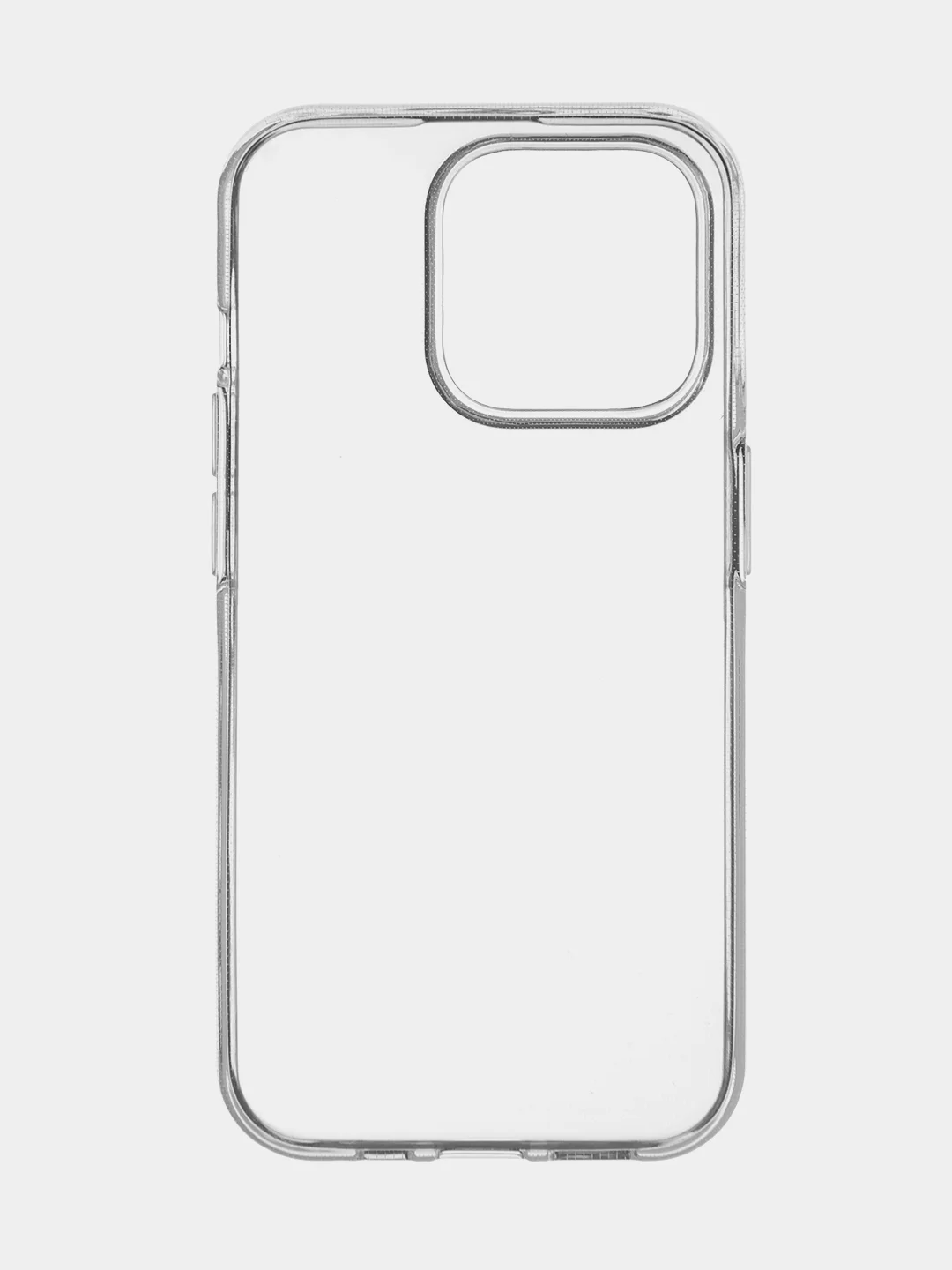 Прозрачный чехол для Apple iPhone 15 Pro силиконовый ROSCO прозрачный с защитой камер и от прилипания