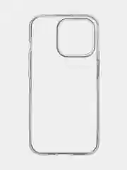 Прозрачный чехол для Apple iPhone 15 Pro силиконовый ROSCO прозрачный с защитой камер и от прилипания