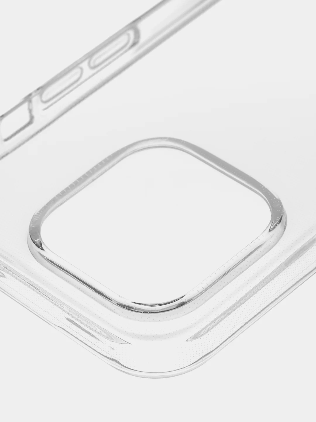 Прозрачный чехол для Apple iPhone 15 Pro силиконовый ROSCO прозрачный с защитой камер и от прилипания