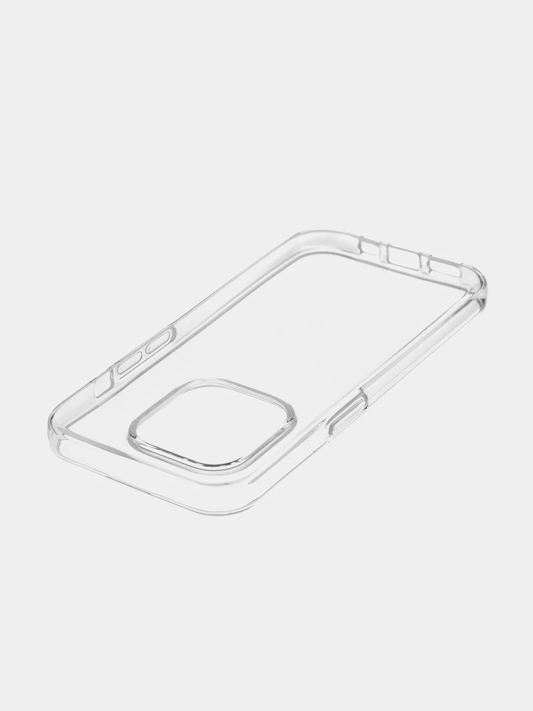 Прозрачный чехол для Apple iPhone 15 Pro силиконовый ROSCO прозрачный с защитой камер и от прилипания