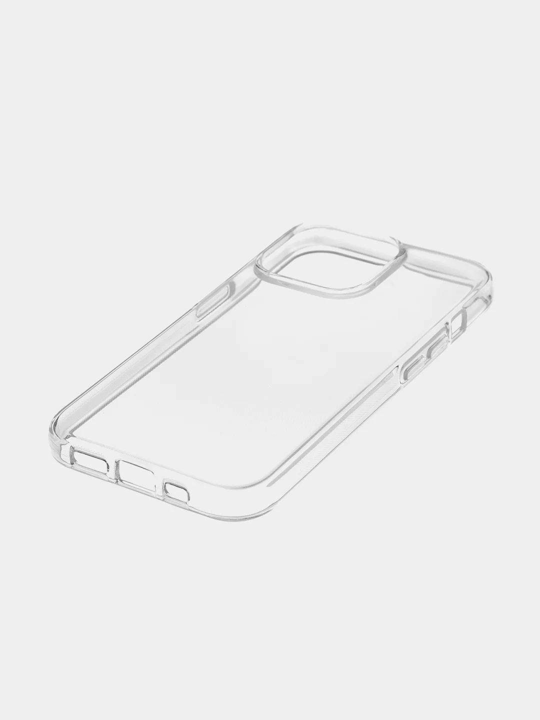 Прозрачный чехол для Apple iPhone 15 Pro силиконовый ROSCO прозрачный с защитой камер и от прилипания