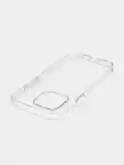 Прозрачный чехол для iPhone 15 Pro Max силиконовый ROSCO прозрачный с защитой камер и от прилипания