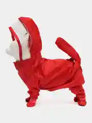 Красный дождевик для собак