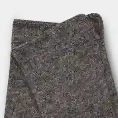Серый меланж перчатки женские INCITY из смесовой фактурной ткани с натуральной шерстью