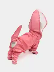 Розовый дождевик для собак