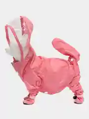 Розовый дождевик для собак