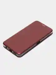 Багровый чехол-книжка для Infinix Note 30i (Инфиникс 30 Ай)