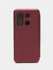 Багровый чехол-книжка для Infinix Note 30i (Инфиникс 30 Ай)