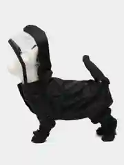 Черный дождевик для собак
