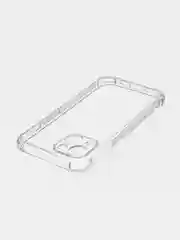 Прозрачный чехол + стекло для iPhone 15 противоударный силиконовый ROSCO прозрачный, усиленные углы