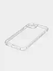 Прозрачный чехол + стекло для iPhone 15 противоударный силиконовый ROSCO прозрачный, усиленные углы
