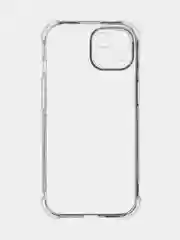 Прозрачный чехол + стекло для iPhone 15 противоударный силиконовый ROSCO прозрачный, усиленные углы