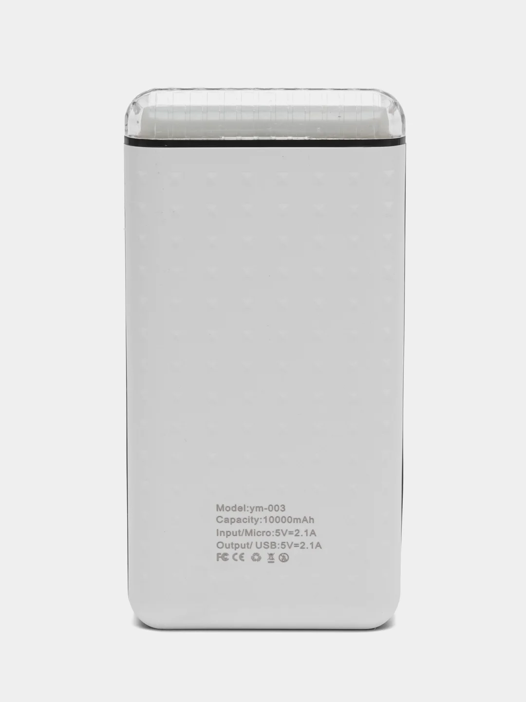 Внешний аккумулятор с фонариком, 10000 mAh