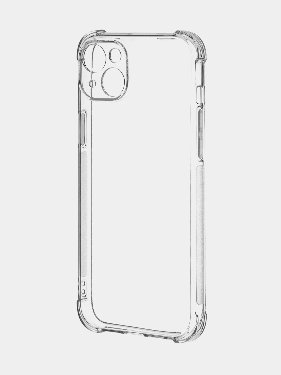 Прозрачный чехол+стекло для Apple iPhone 15 Plus противоударный силиконовый ROSCO с усиленными углами