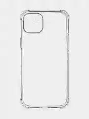 Прозрачный чехол+стекло для Apple iPhone 15 Plus противоударный силиконовый ROSCO с усиленными углами