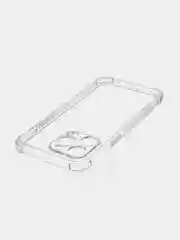 Прозрачный чехол + стекло для iPhone 15 Pro Max противоударный силиконовый ROSCO прозрачный с углами