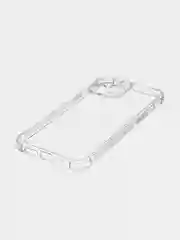 Прозрачный чехол + стекло для iPhone 15 Pro Max противоударный силиконовый ROSCO прозрачный с углами