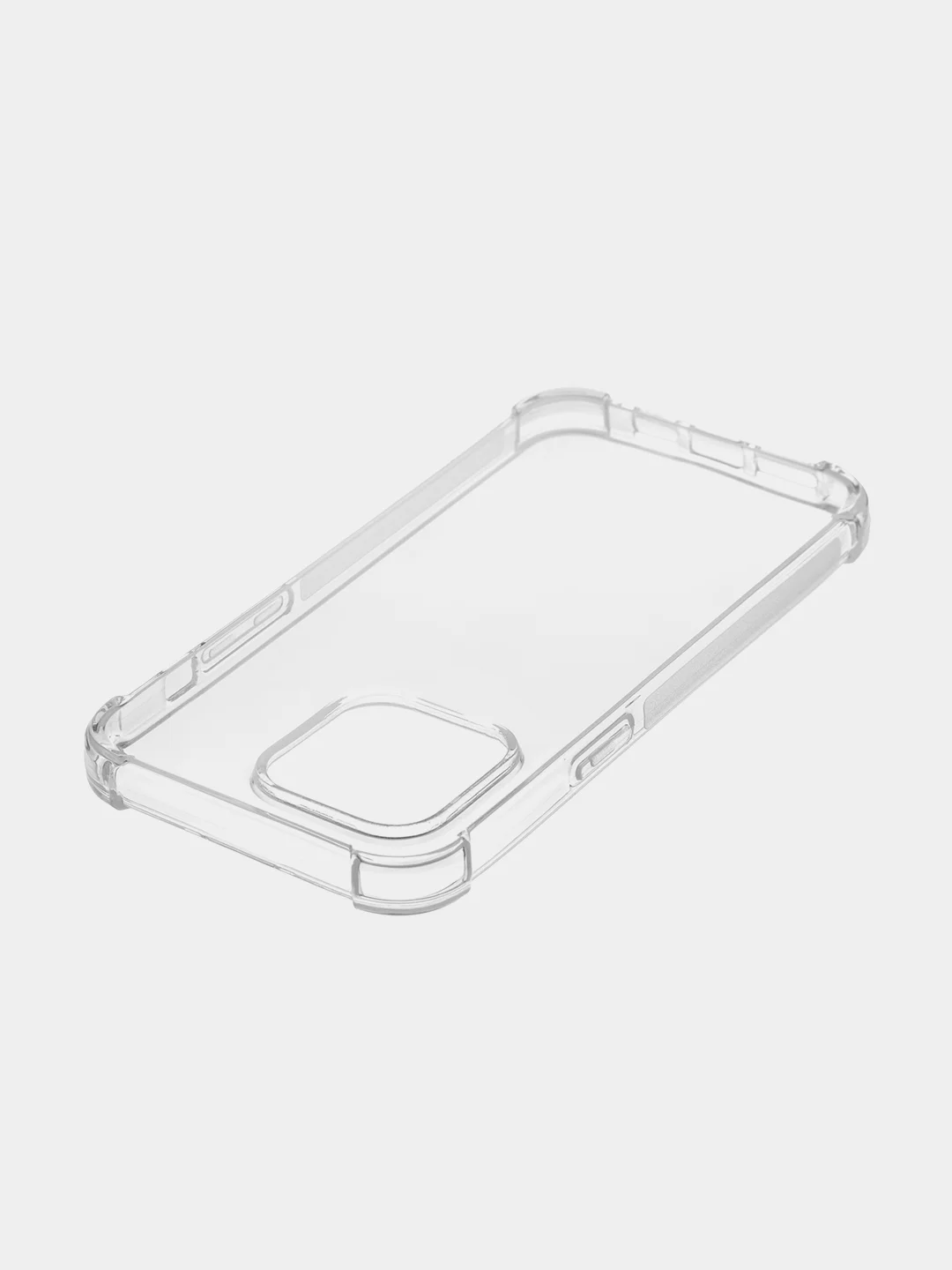 Прозрачный чехол для iPhone 15 Pro Max противоударный силиконовый ROSCO прозрачный, усиленные углы