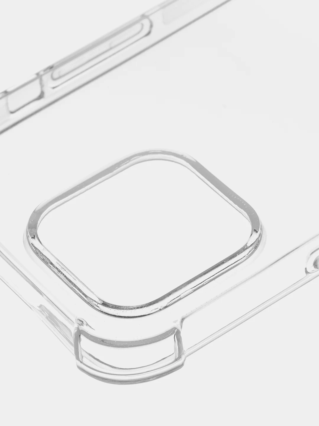 Прозрачный чехол для iPhone 15 Pro Max противоударный силиконовый ROSCO прозрачный, усиленные углы