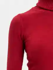 Бордовый водолазка женская
