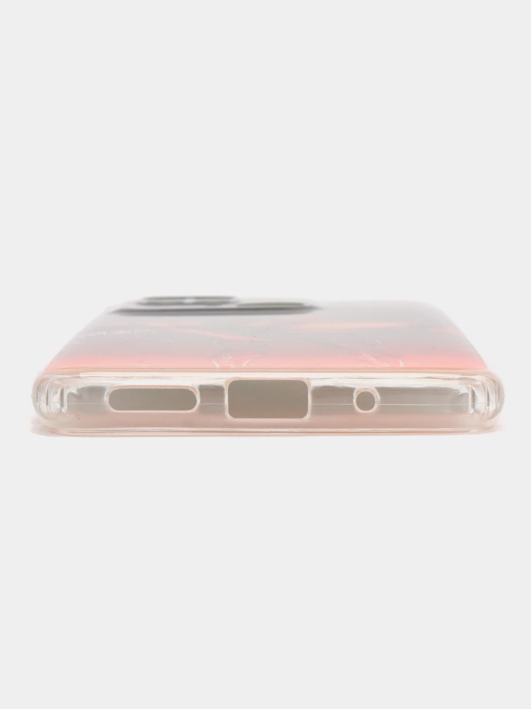 Тёмно-розовый чехол на Xiaomi Redmi 10C / Сяоми Редми 10С прозрачный, с рисунком, защита камеры