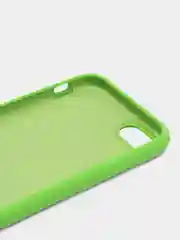 Зеленый чехол Silicone Case для iPhone 7, 8, SE 2020, с открытым низом