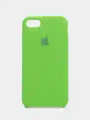 Зеленый чехол Silicone Case для iPhone 7, 8, SE 2020, с открытым низом