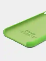 Зеленый чехол Silicone Case для iPhone 7, 8, SE 2020, с открытым низом