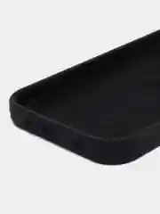Черный чехол Silicone Case для iPhone 12 / iPhone 12 Pro, закрытый низ