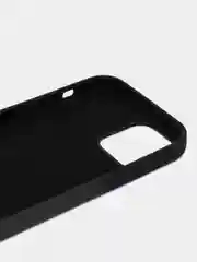 Черный чехол Silicone Case для iPhone 12 / iPhone 12 Pro, закрытый низ
