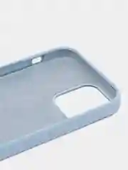 Небесно-голубой чехол Silicone Case для iPhone 12 / iPhone 12 Pro, закрытый низ
