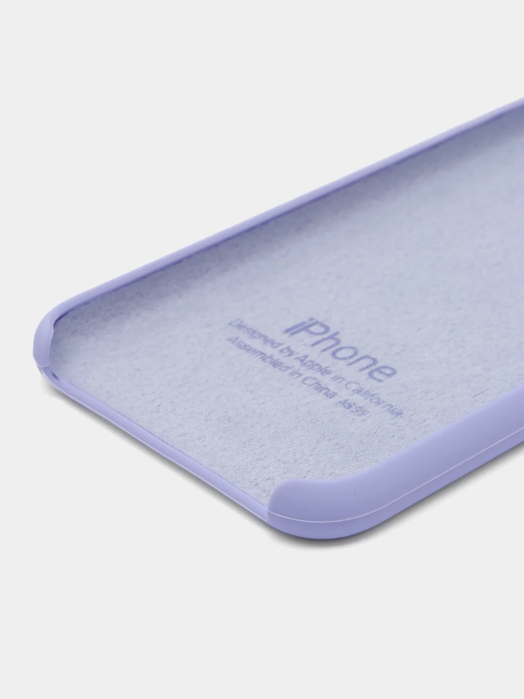 Аметистовый чехол Silicone Case для iPhone 7, 8, SE 2020, с открытым низом