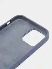 Темно-синий чехол Silicone Case для iPhone 12 / iPhone 12 Pro, закрытый низ