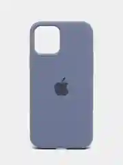 Темно-синий чехол Silicone Case для iPhone 12 / iPhone 12 Pro, закрытый низ