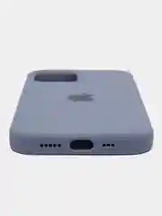Темно-синий чехол Silicone Case для iPhone 12 / iPhone 12 Pro, закрытый низ