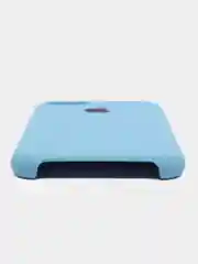 Синий чехол Silicone Case для iPhone 7, 8, SE 2020, с открытым низом