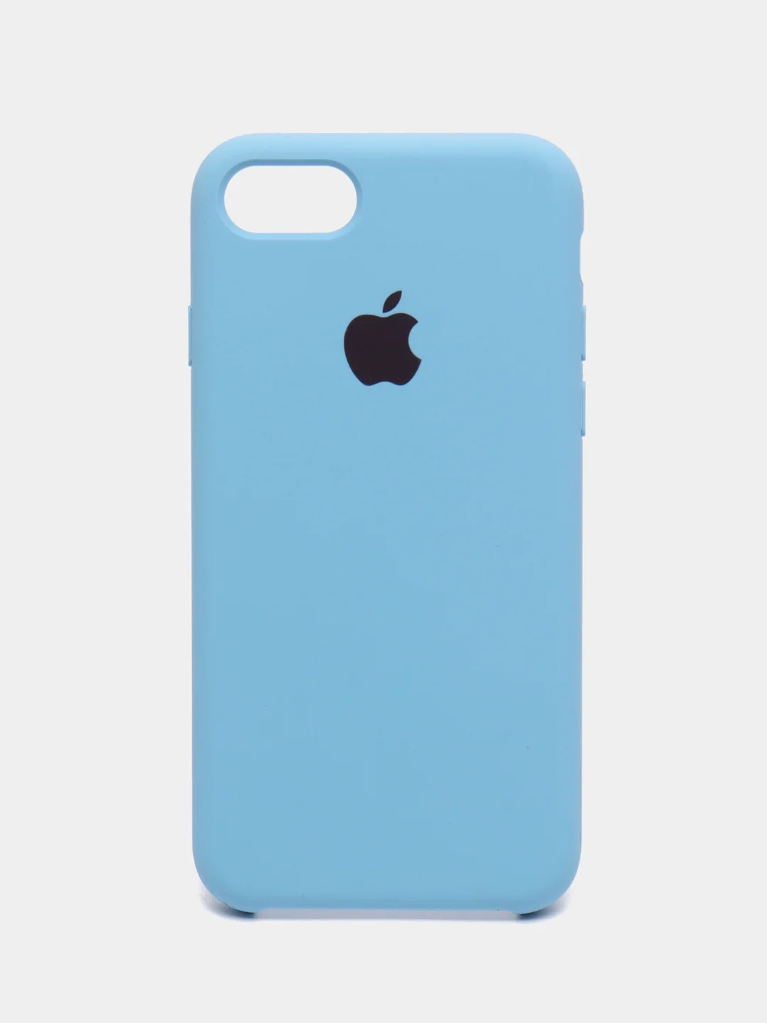 Синий чехол Silicone Case для iPhone 7, 8, SE 2020, с открытым низом