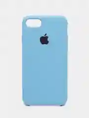 Синий чехол Silicone Case для iPhone 7, 8, SE 2020, с открытым низом