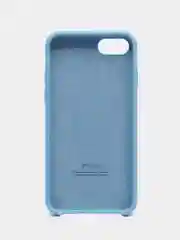 Синий чехол Silicone Case для iPhone 7, 8, SE 2020, с открытым низом