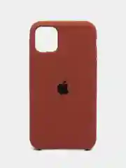 Коричневый чехол Silicone Case для iPhone 11, с открытым низом