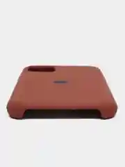 Коричневый чехол Silicone Case для iPhone 11, с открытым низом