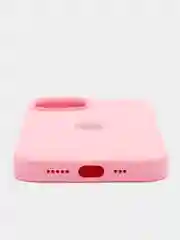 Розовый чехол Silicone Case для iPhone 14, 14 Plus, 14 Pro, 14 Pro Max, с закрытым низом