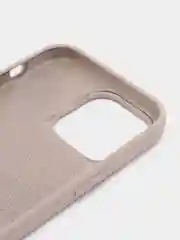 Бежевый меланж чехол Silicone Case для iPhone 14, 14 Plus, 14 Pro, 14 Pro Max, с закрытым низом