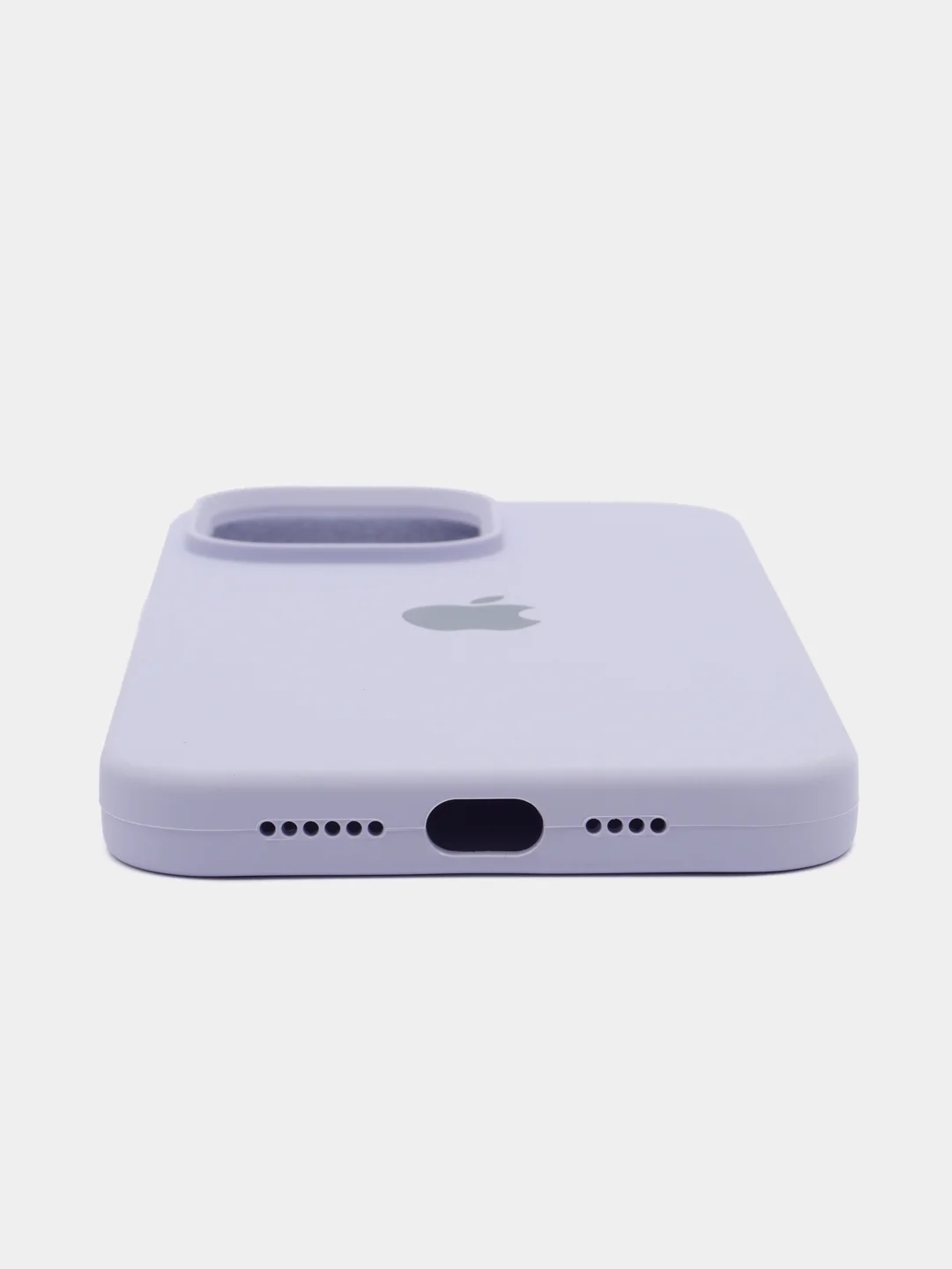 Лавандовый чехол Silicone Case для iPhone 14, 14 Plus, 14 Pro, 14 Pro Max, с закрытым низом