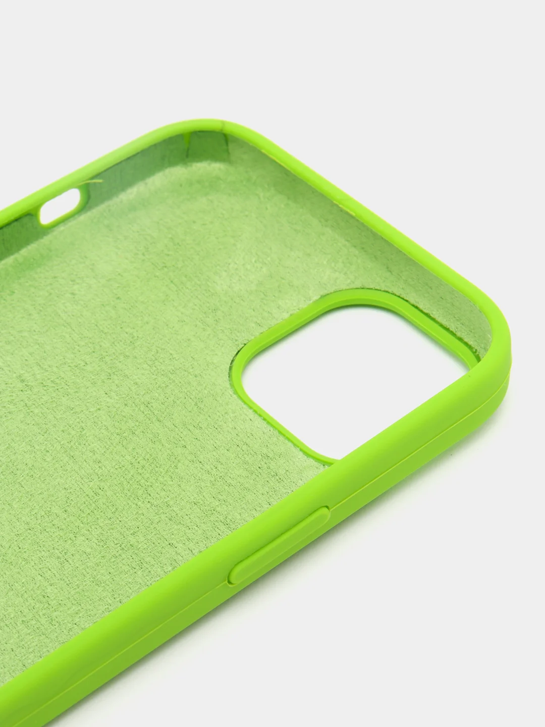 Лайм чехол Silicone Case для iPhone 14, 14 Plus, 14 Pro, 14 Pro Max, с закрытым низом