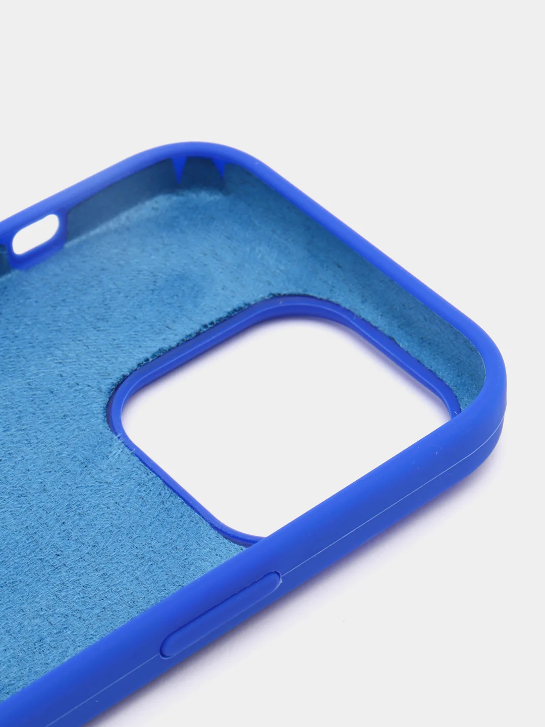 Синий чехол Silicone Case для iPhone 14, 14 Plus, 14 Pro, 14 Pro Max, с закрытым низом