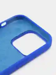 Синий чехол Silicone Case для iPhone 14, 14 Plus, 14 Pro, 14 Pro Max, с закрытым низом