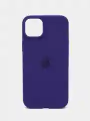 Фиолетовый чехол Silicone Case для iPhone 14, 14 Plus, 14 Pro, 14 Pro Max, с закрытым низом