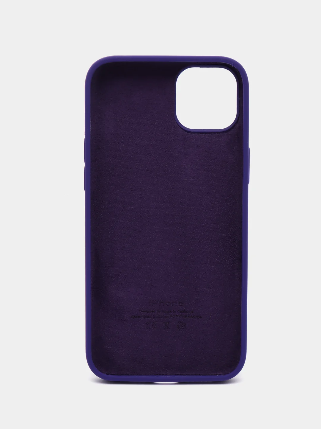 Фиолетовый чехол Silicone Case для iPhone 14, 14 Plus, 14 Pro, 14 Pro Max, с закрытым низом